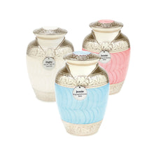 Load image into Gallery viewer, Pink Enamel Metal Urn