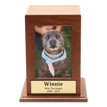 Load image into Gallery viewer, Oak Finish Portrait Photo Box (W5)