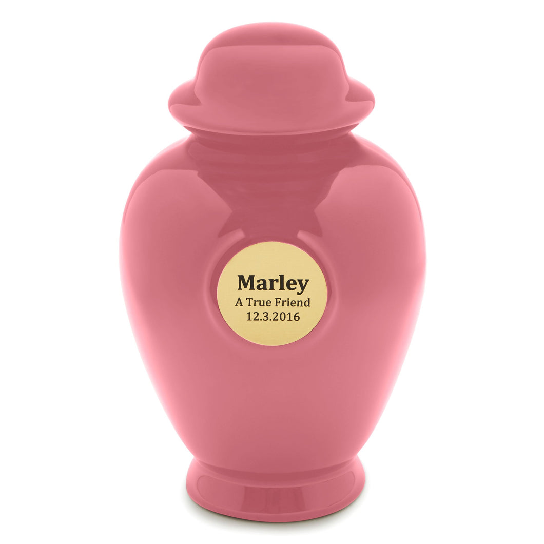 Pink Ceramic Urn