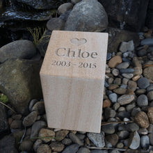 Load image into Gallery viewer, Garden Memorial Urn in Smooth Sandstone (P16)
