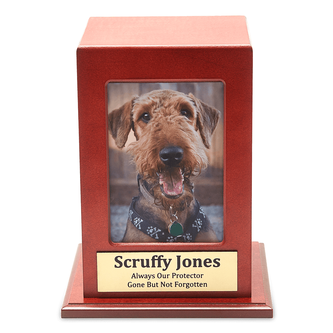 Cherry Finish Portrait Photo Box